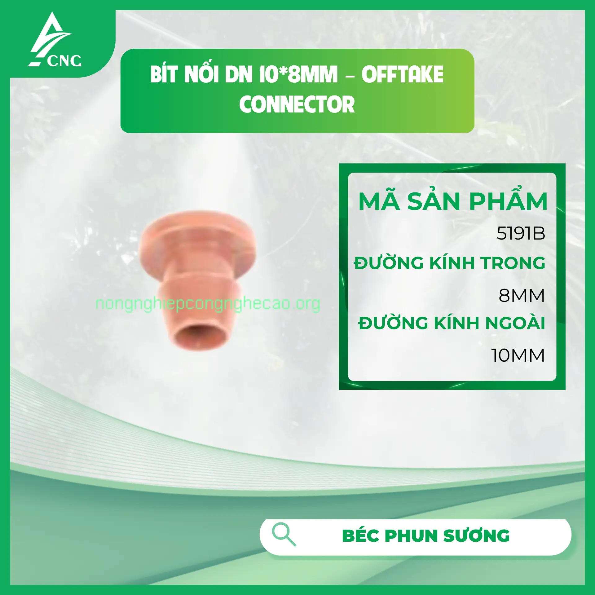 Bít nối Dn 10*8mm - Offtake Connector