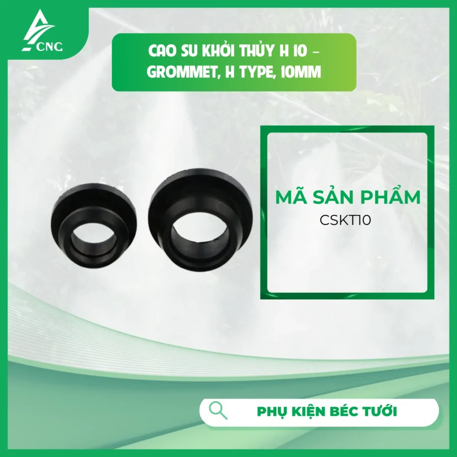 Cao su khởi thủy H 10  -  Grommet, H type, 10mm
