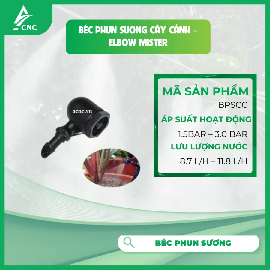 Béc phun sương cây cảnh - Elbow Mister