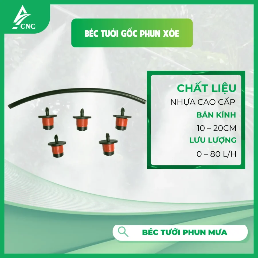 Béc Tưới Gốc Phun Xòe