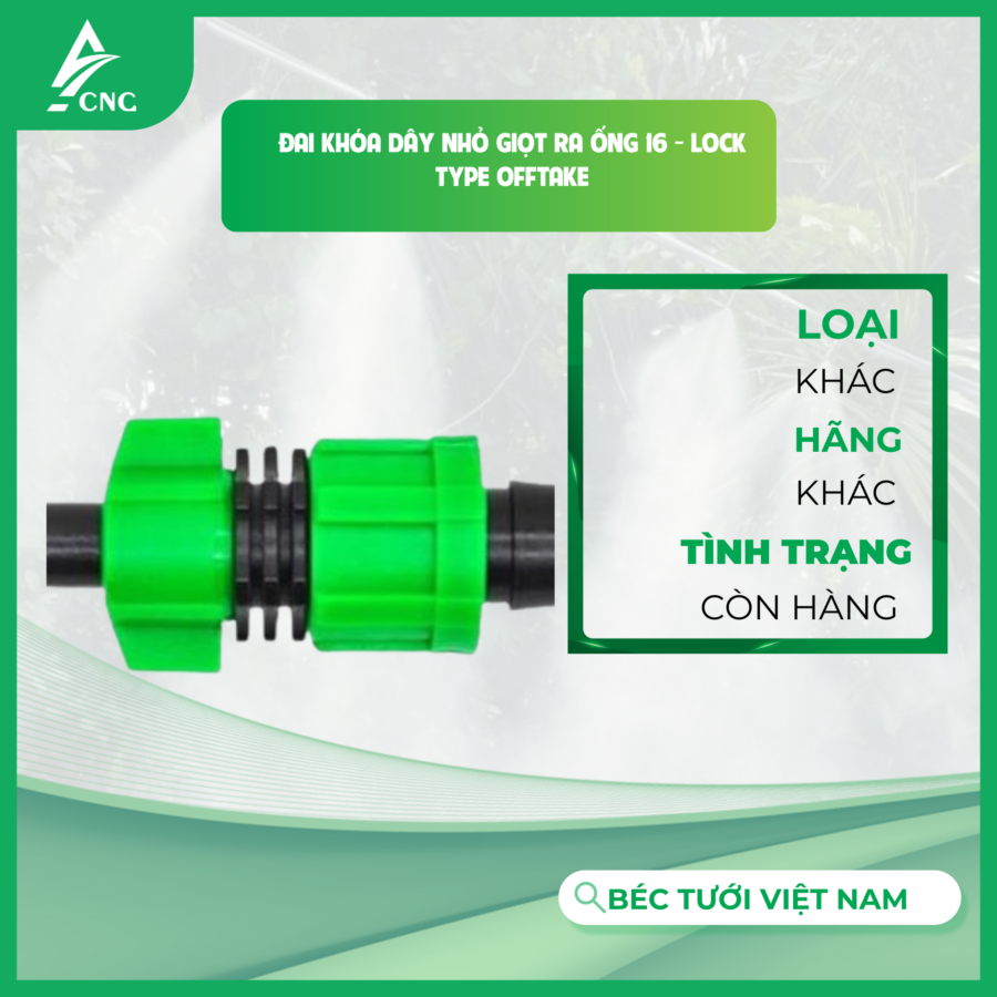 Đai khóa dây nhỏ giọt ra ống 16 - Lock Type Offtake