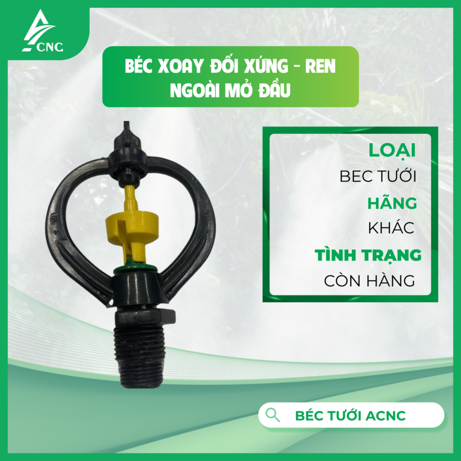 Béc xoay đối xứng - Ren ngoài mở đầu