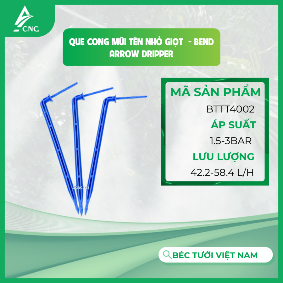 Que cong mũi tên nhỏ giọt  - Bend Arrow Dripper
