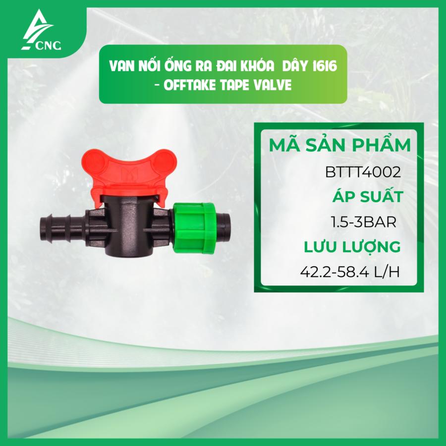 Van nối ống ra đai khóa  dây 1616 - Offtake Tape Valve