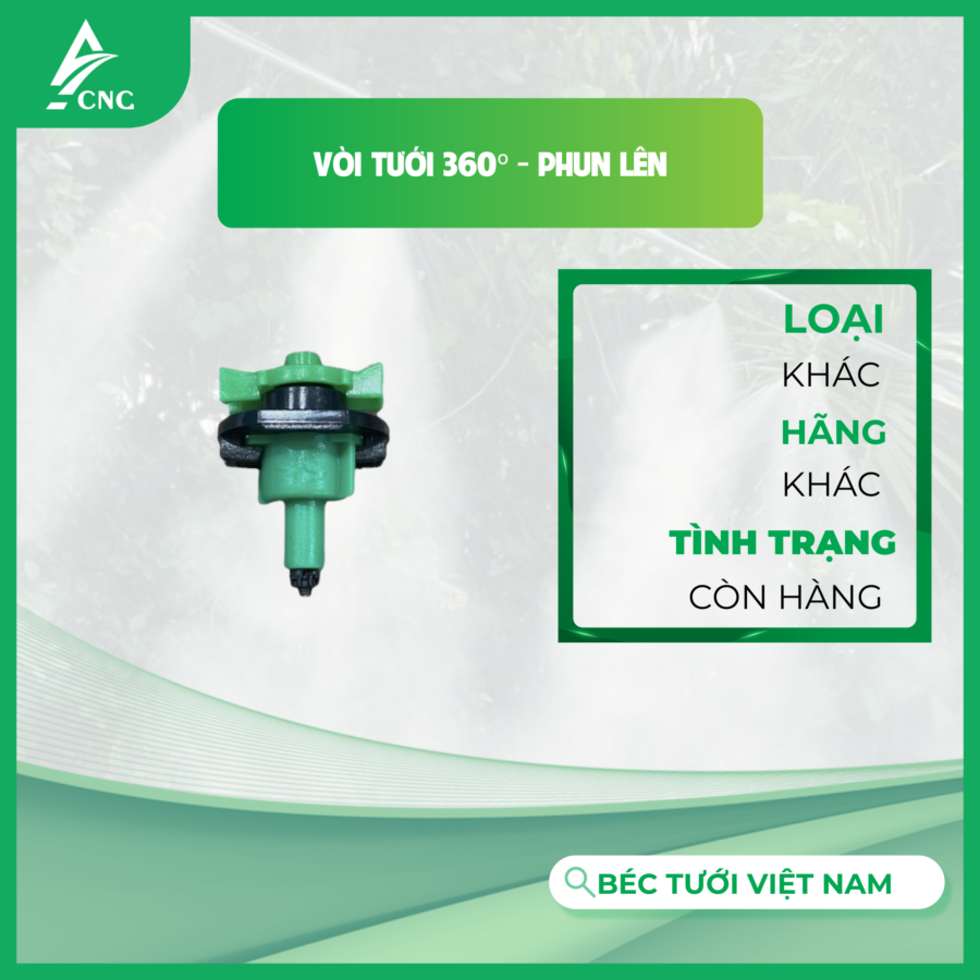 Vòi tưới 360º - Phun lên