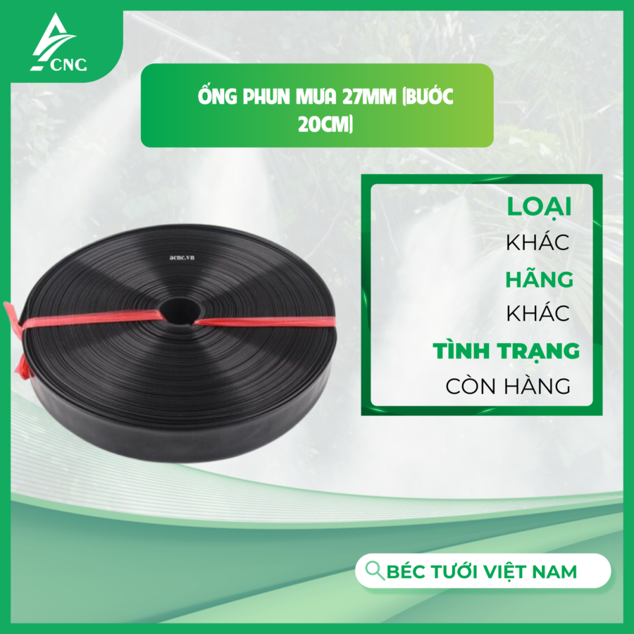 Ống phun mưa 27mm (Bước 20cm)