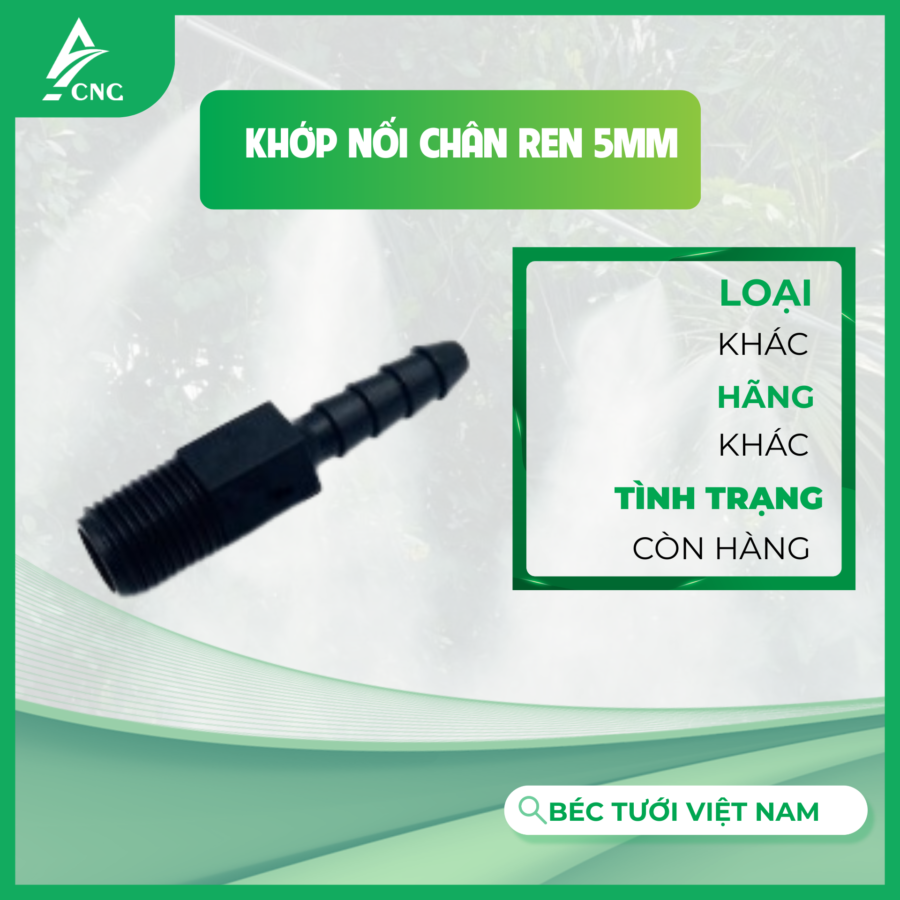 Khớp nối chân ren 5mm