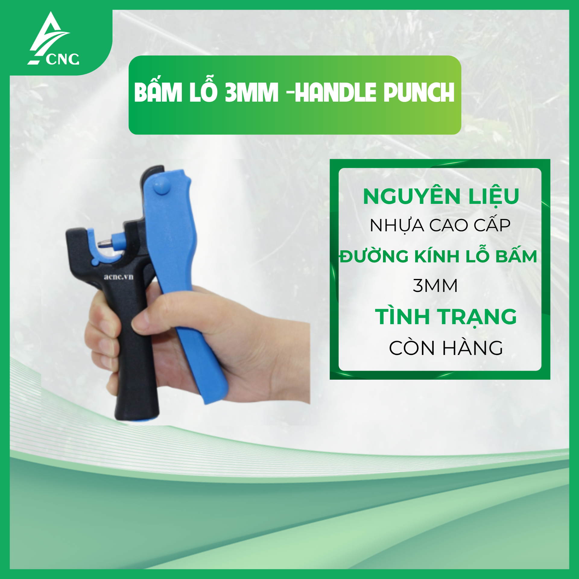Bấm lỗ 3mm-  Handle Punch